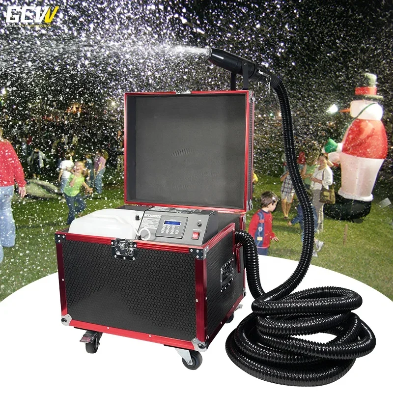 GEVV Snowflake Flight Case 1500 Вт DMX 512 Бесшумная машина Snow Flake для свадебной вечеринки