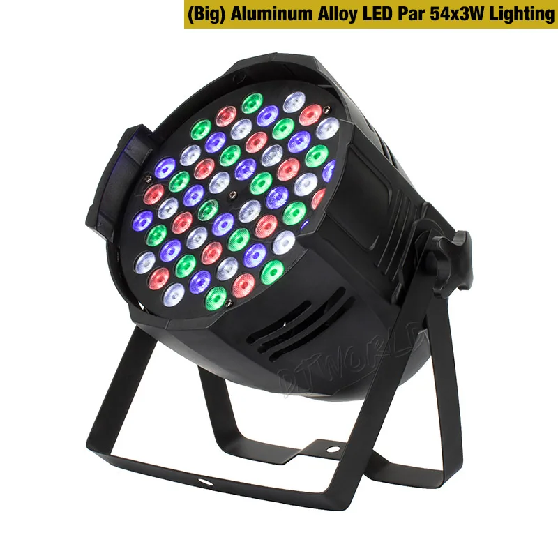 Hot Sale(Big) Aluminum Alloy LED Par 54x3W Lighting Super Bright Moscow Stage Party Disco  DJ Luces Led Decoration  Control