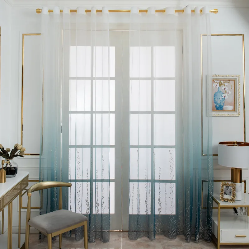 

Белая прозрачная занавеска с вышивкой для гостиной, круглая занавеска для кухонного окна, Тюлевая занавеска для спальни, занавески