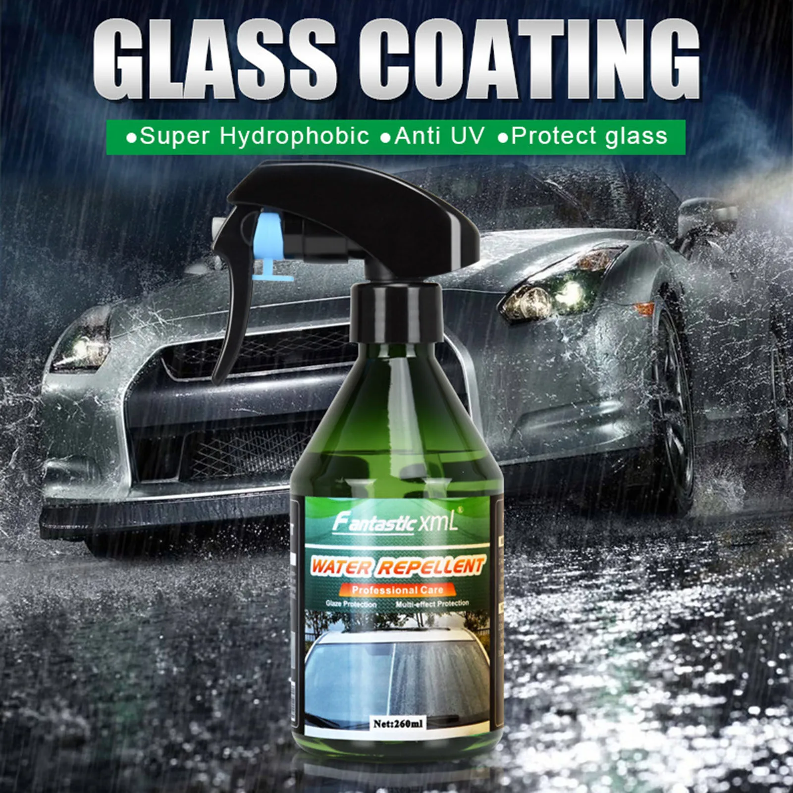 

Glass Cleaner Spray Stripper Water Spot Remover Shining Glass Cleaning Tool for Car Windshield Mirror and Window Glasses