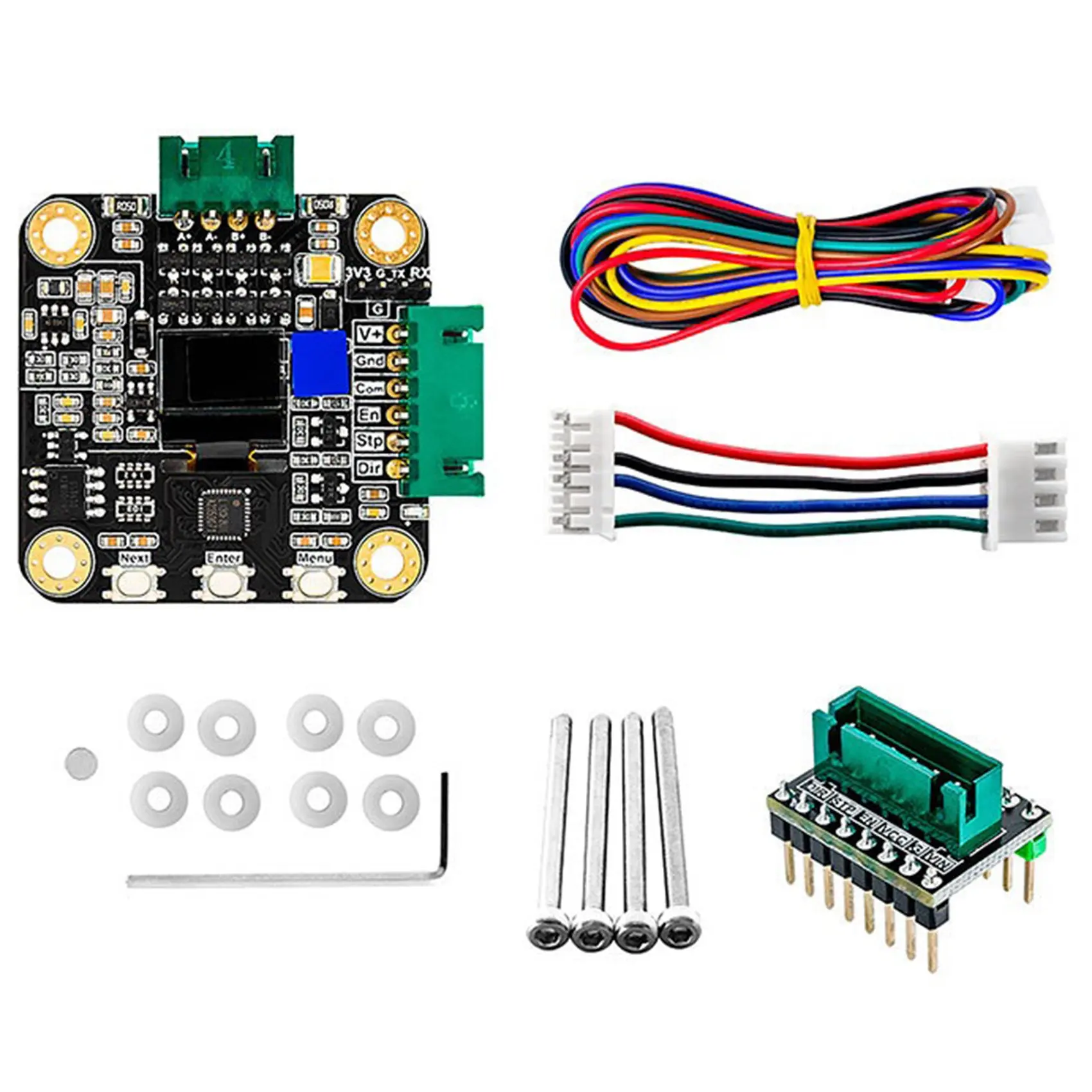 

NEMA 17 Stepper Motor Driver, MKS SERVO42C PCBA Motor Driver Kit Ultra Quiet Board,CNC-Laser Parts to Prevent Lost Steps