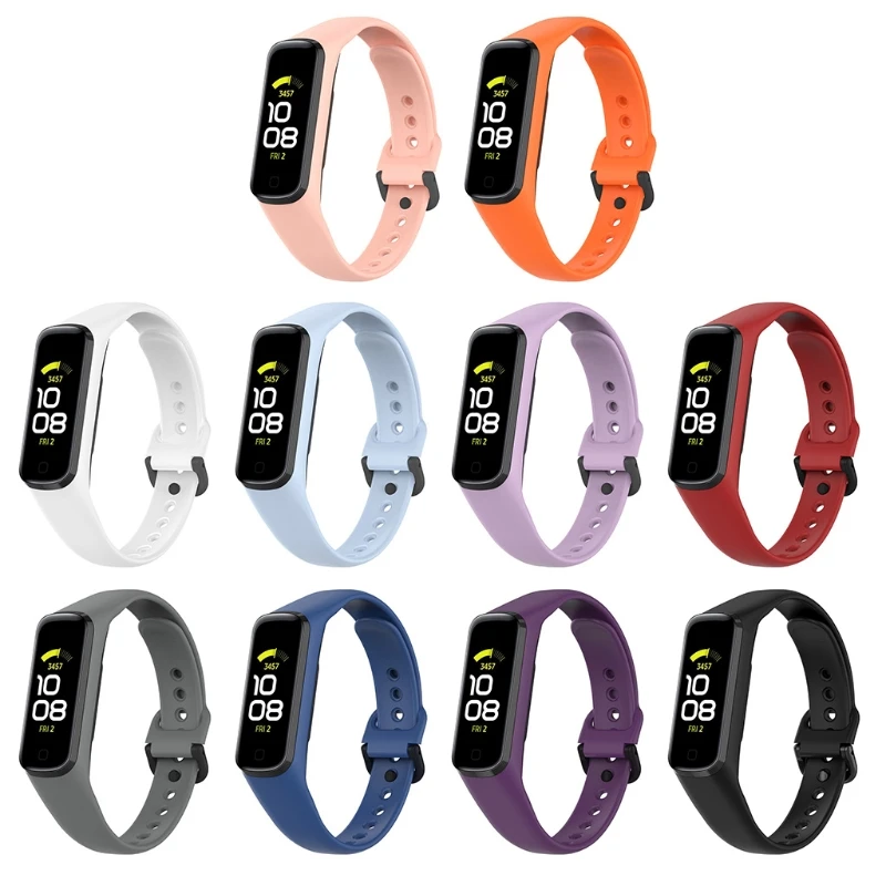 

Quick Release Smartwatch Strap Washable Silicone TPU Wristband Bracelet Compatible with Samsung-R220/Galaxy Fit2 SM R220