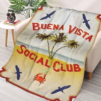 buena vista social club beach throw blanket 3d printed sofa bedroom decorative blanket children adult christmas gift