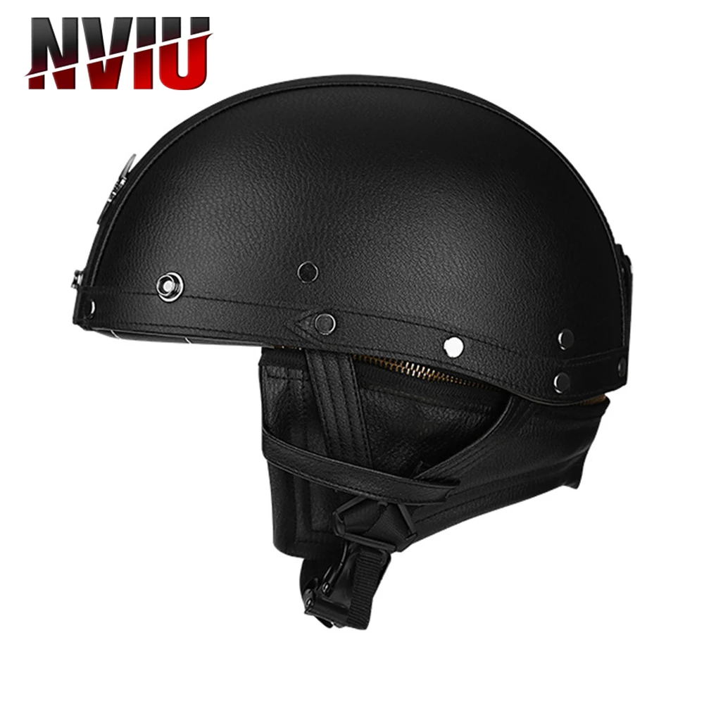 

Мотоциклетный шлем в стиле ретро, винтажный немецкий полушлем для скутера, мотоциклетный шлем для мужчин и женщин, сертификация DOT