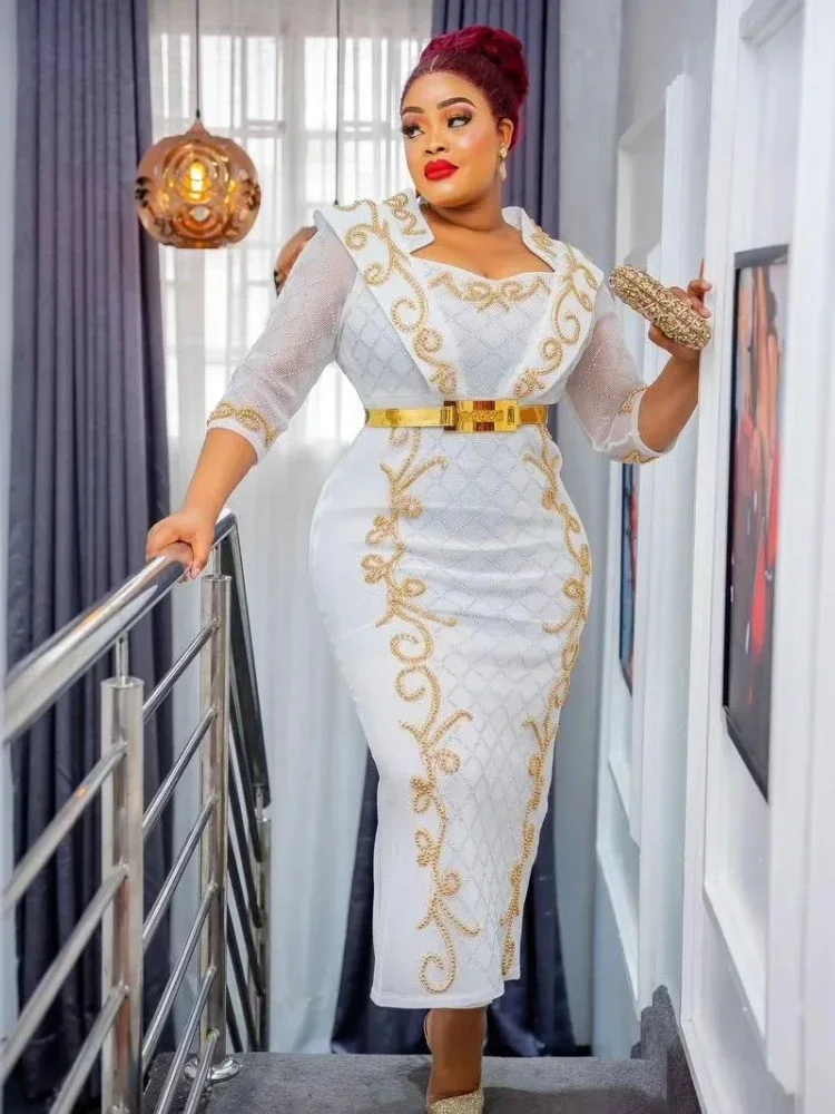 

Plus Size African Dresses For Women Vetement Femme Dashiki Abaya Christmas Maxi Dress Africa Clothes Dashiki Ankara Wedding New