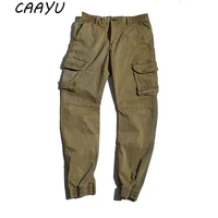 caayu mens cargo pants men vintage multi pocket joggers male hiphop japanese streetwear versatile trousers jogging pants for men
