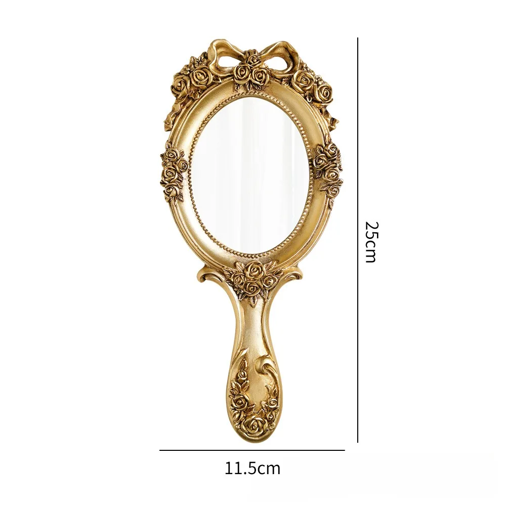 

Винтажное ручное овальное зеркало из стекла