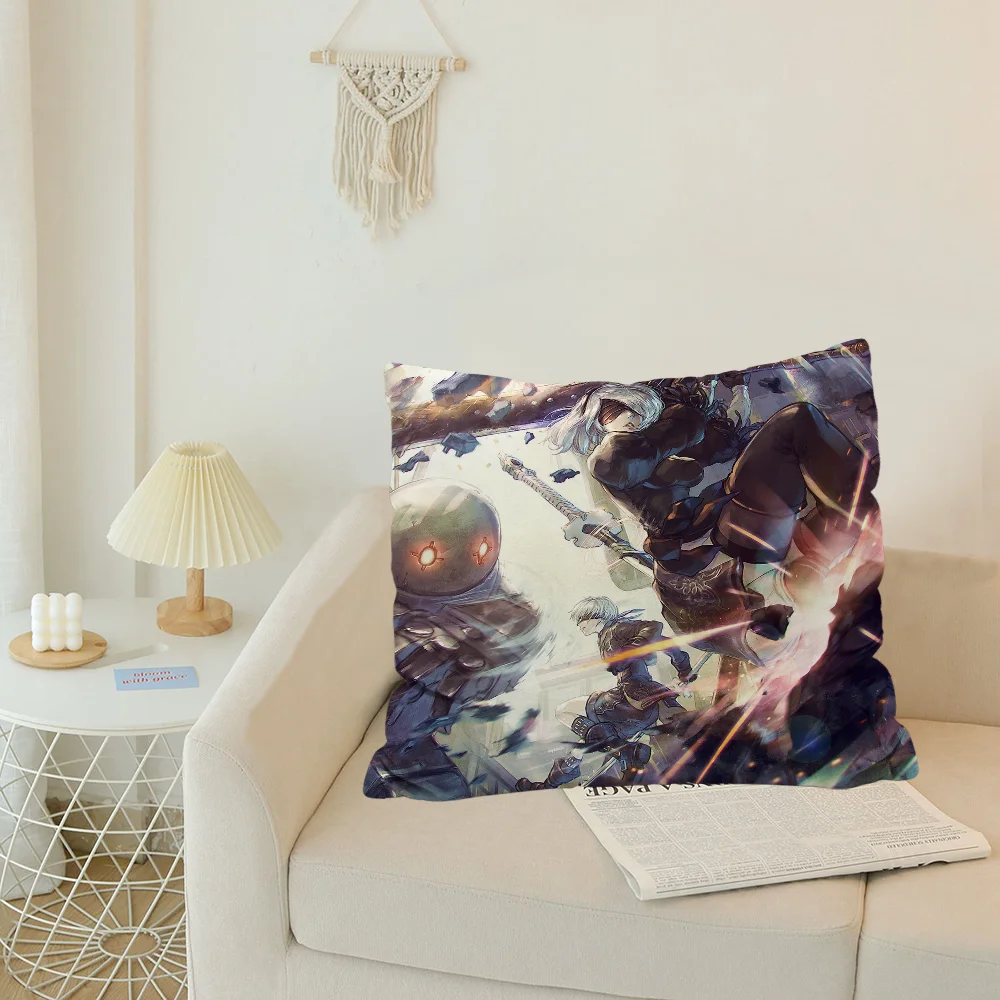 Декоративные наволочки N-nier Automata полиэстер хлопок однотонные печатные узоры для