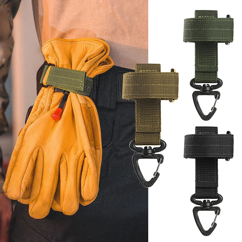 

New Multi-purpose Nylon Gloves Hook Work Gloves Safety Clip Outdoor Tactical Gloves Climbing Rope Anti-lost Camping Hanging Buck