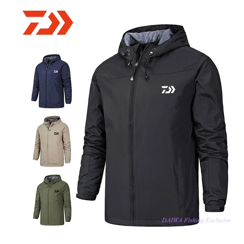 

2022 New Daiwa Fishing Suit Men's Waterproof Jacket Men's Hooded Fishing Suit Outdoor Hoodie Hiking Cycling Fishing Shirt