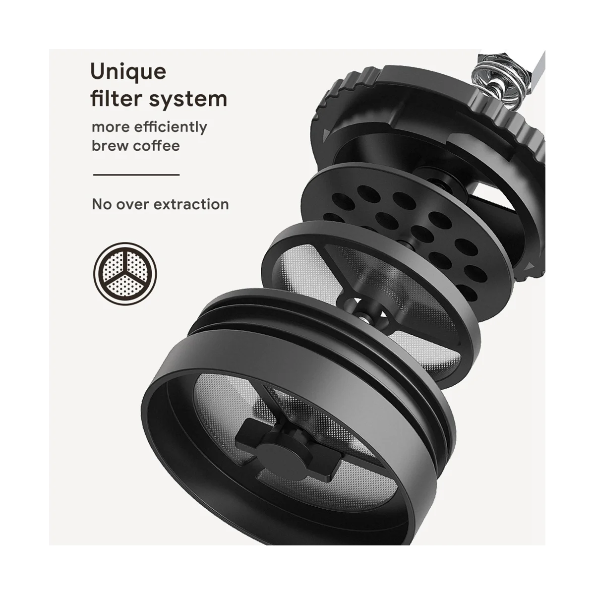 

Портативный кофейник 2 в 1 320 мл, зеркальная Кофеварка из нержавеющей стали, Охлажденная Изолированная дорожная Кружка 8H с фильтром