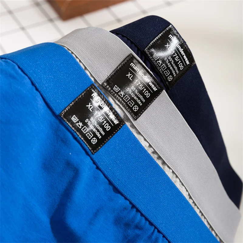 6pcs/Lot Cotton Mens Underpants Soft Boxer Men Breathable Solid Underwear Flexible Boxershorts Cuecas Vetement Homme