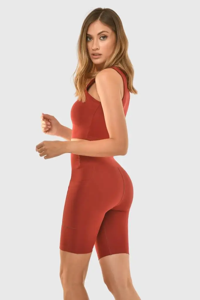 Superstacy With Laptop Pocket Red Sport Leggings