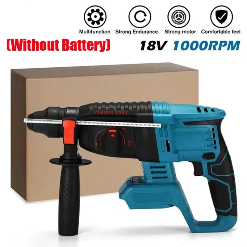 

Беспроводная дрель-перфоратор, 18 в, 4 функции, 27 мм