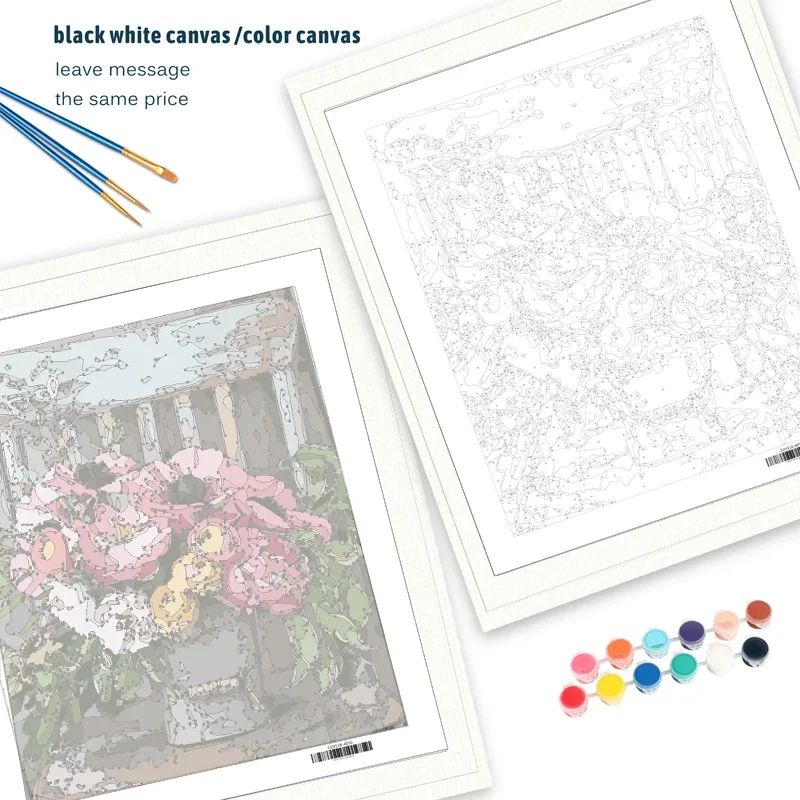 Набор для рисования по номерам на холсте без рамки