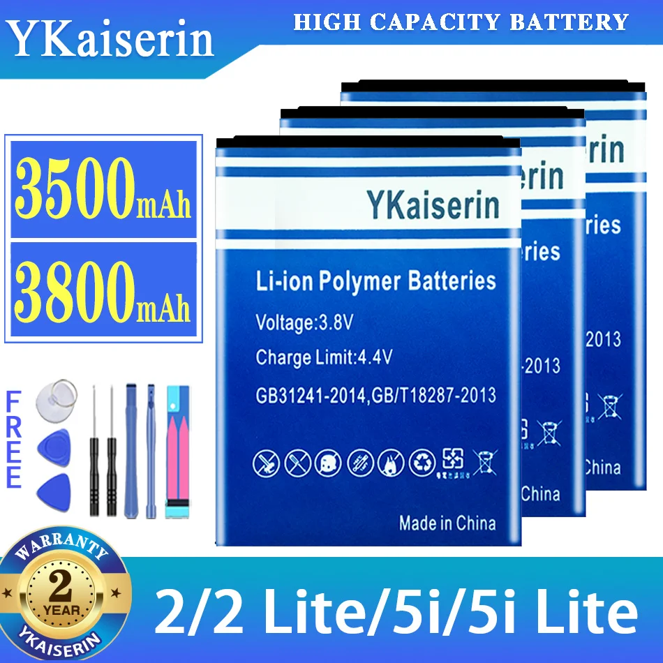 

YKaiserin High Quality Battery for INOi 2/2 Lite/2Lite/5i/5i Lite/5iLite Mobile Phone Batterij + Track NO