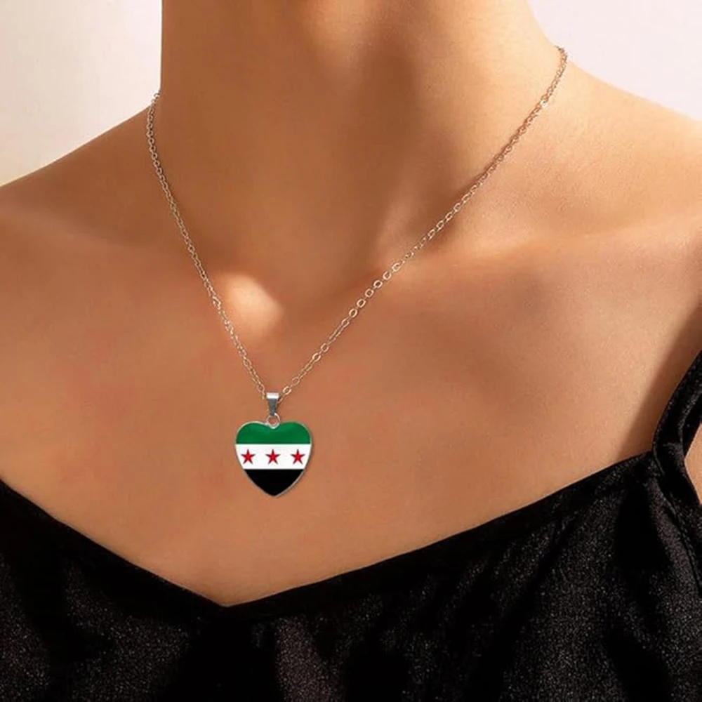 Оптовая продажа ожерелья с подвеской в виде карты Сирии ювелирные изделия из