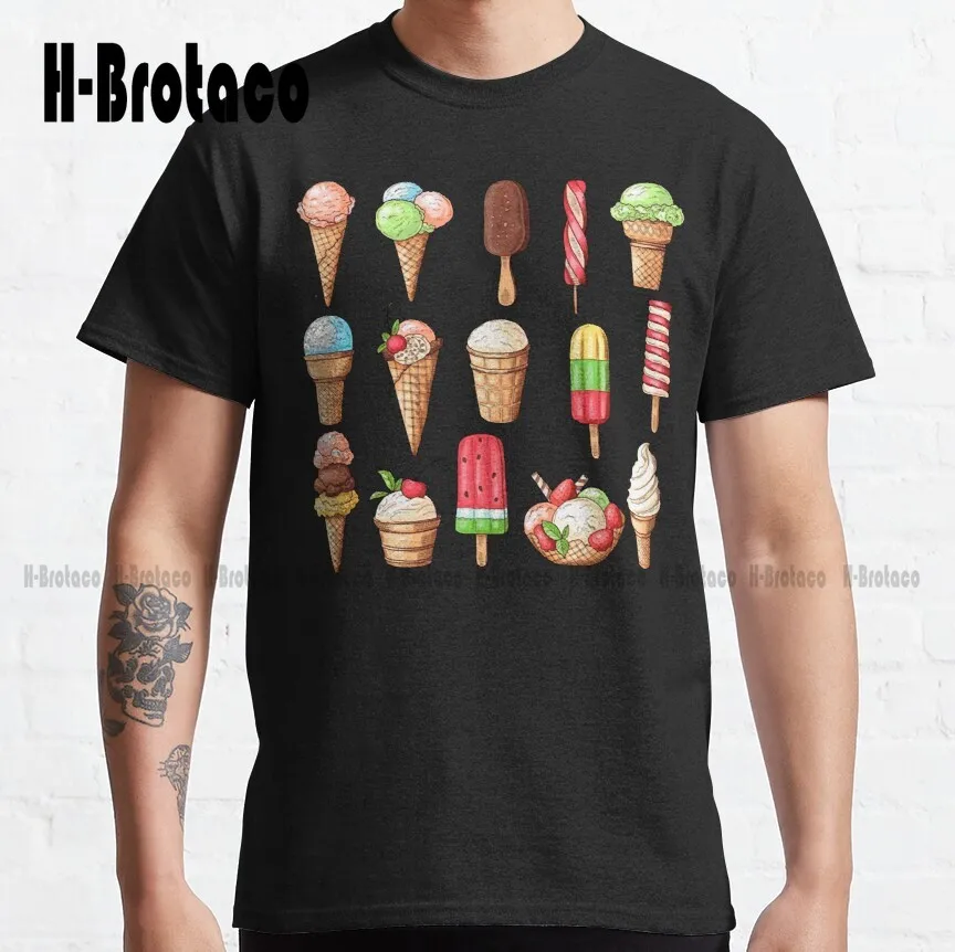 

I Never Had Ice Cream I Was Aborted Classic T-Shirt Custom Gift Funny Art Streetwear Cartoon Tee Xs-5Xl Unisex Digital Printing