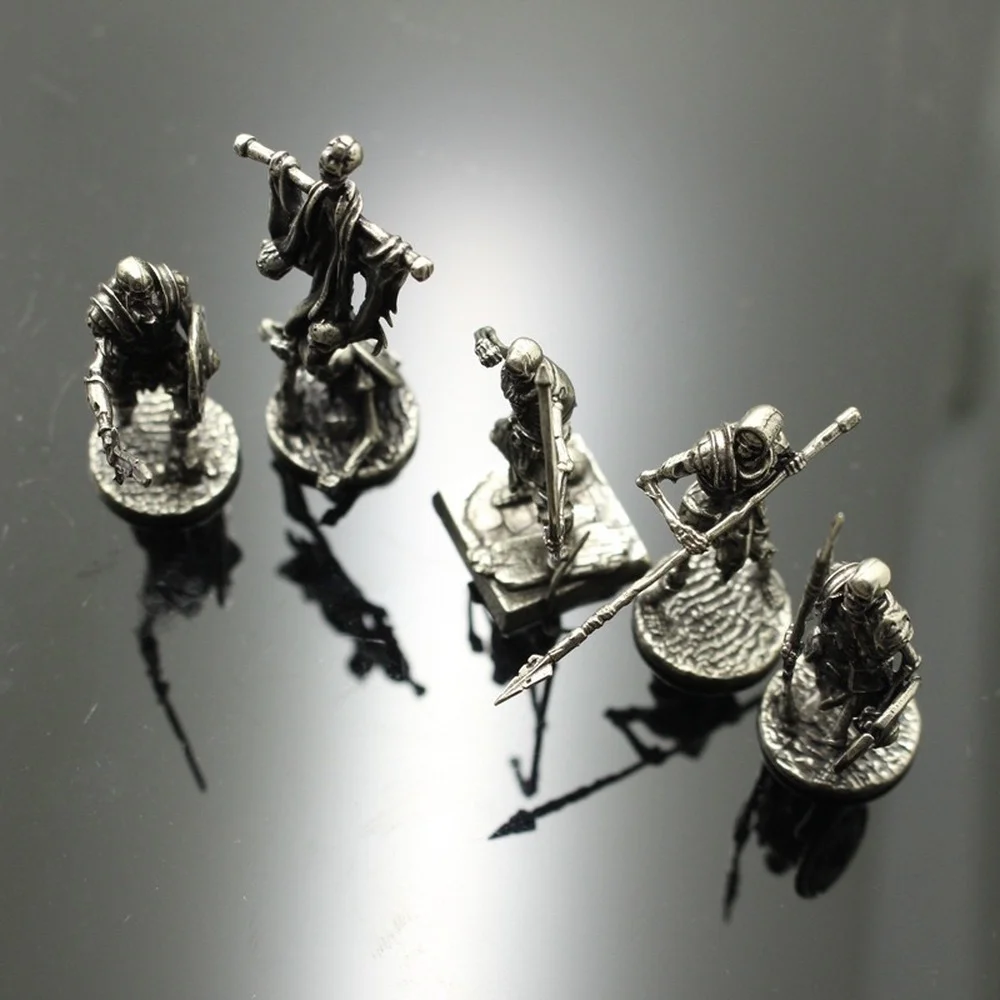 Медный скелет статуэтки легиона миниатюрное украшение металлический череп