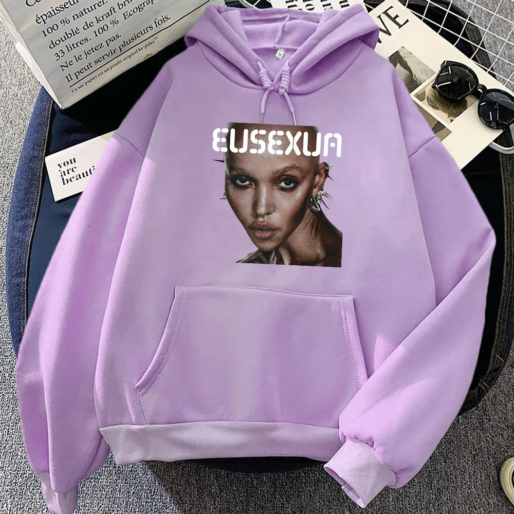 Толстовка с капюшоном FKA Twigs eusexa толстовка для мужчин и женщин Зимняя Теплая