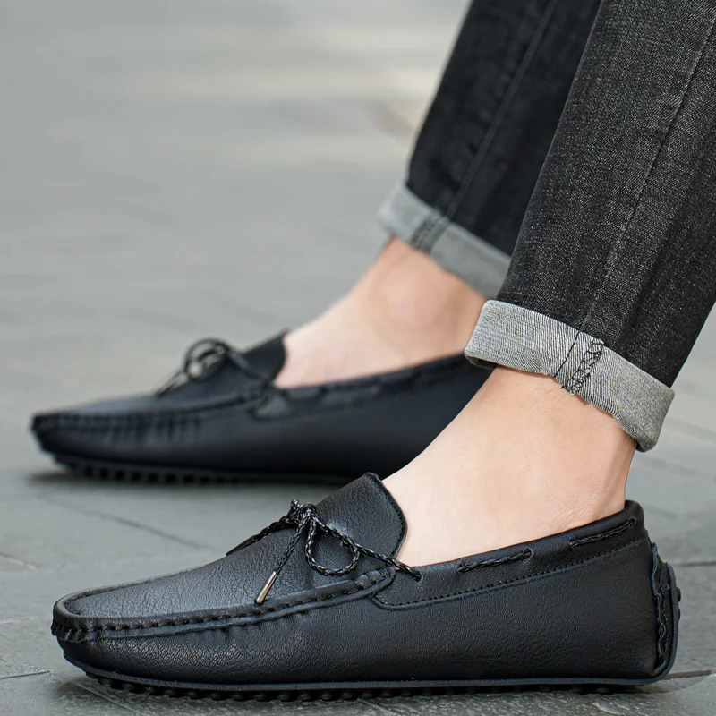 

New Classic Suede Shoes Men Leather Casual Shoes Brand Loafer for Male Gentlemen Walking Flats Man Comfort Fashion Men ' S Loafe