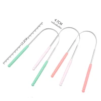 3pcs stainless steel tongue scraper oral tongue cleaner brush tongue toothbrush oral hygiene high quality scraper
