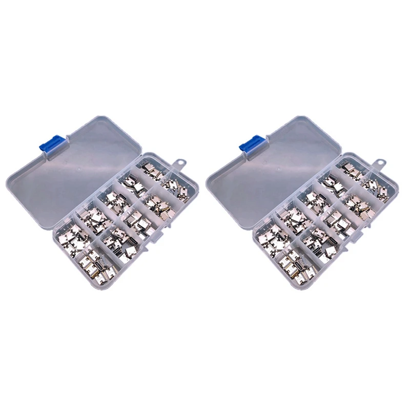 

200Pcs/Lot 10Models Type-C USB Charging Dock Connectors Mix 6Pin And 16Pin Use For Phone And Digital Product Repair Kits