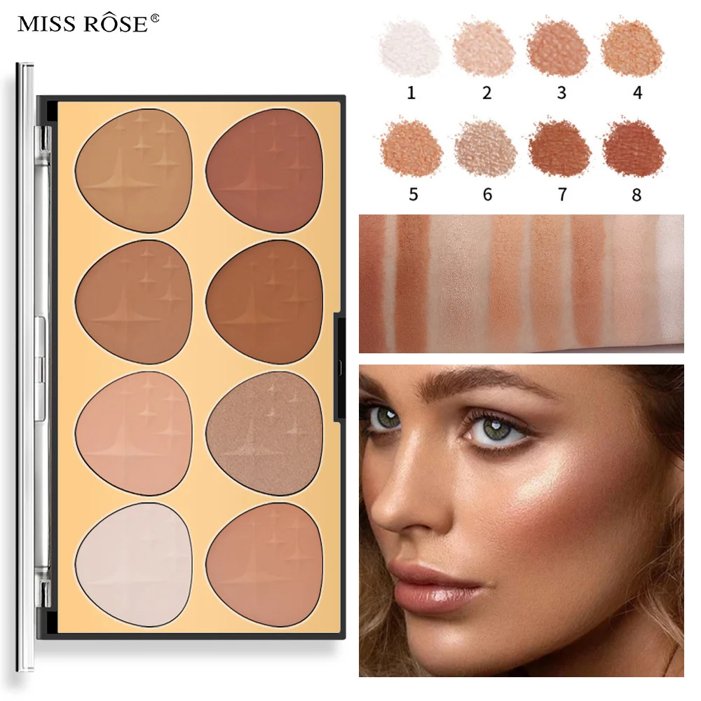 

Палитра теней, водостойкая, стойкая к поту косметическая продукция, макияж, 8 цветов, многофункциональная, прочная, многофункциональная