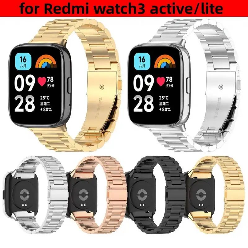 

Ремешок для часов Redmi Watch 3 Active, сменный металлический браслет из нержавеющей стали для Redmi Watch 3 Active Lite