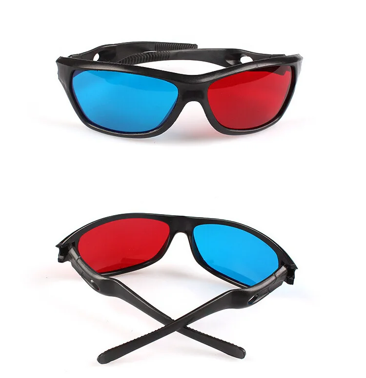 Новинка 2022 черная рамка универсальное 3D пластиковое стекло es/Oculos/красное синее