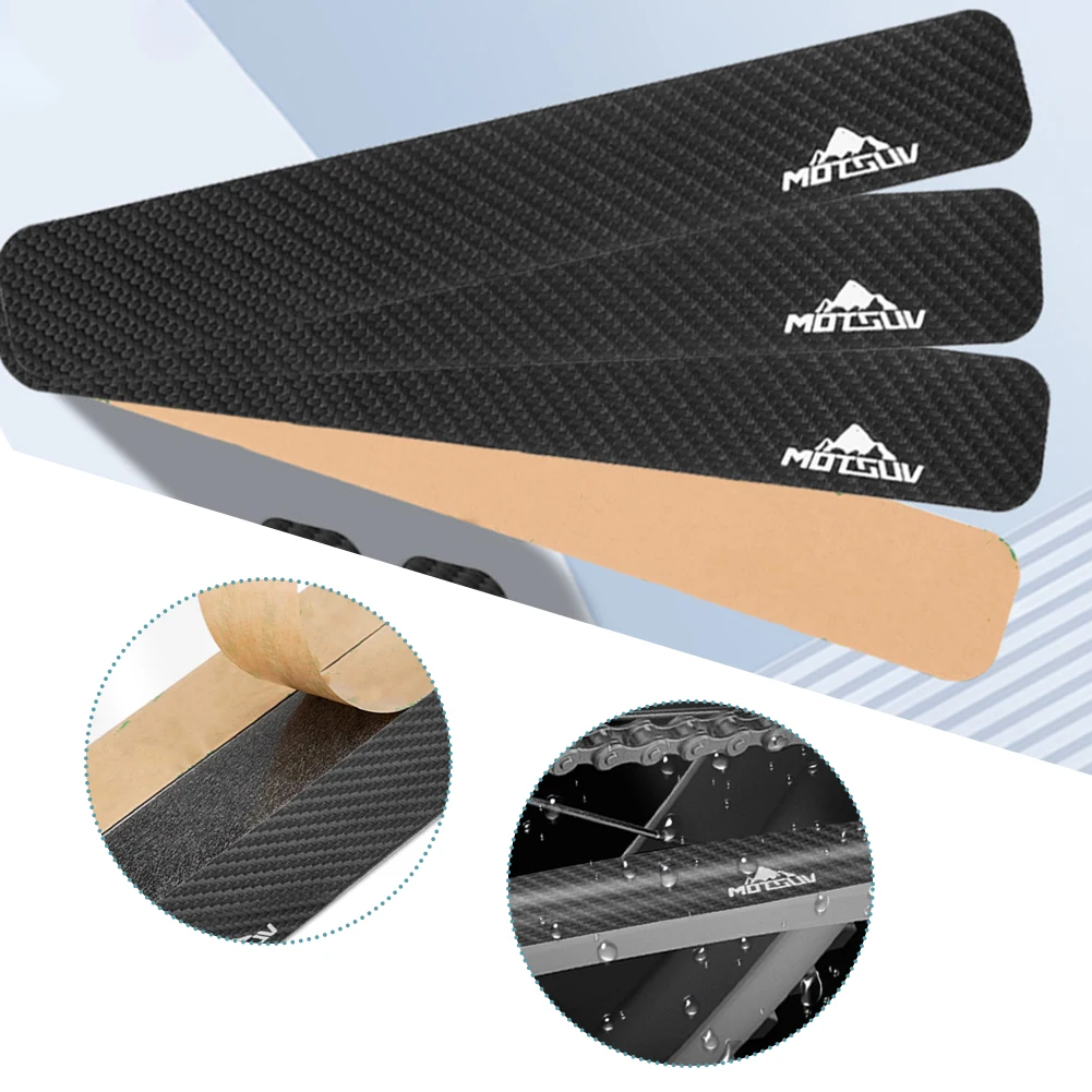 1x Защита для велосипедной цепи черный протектор из углеродного волокна рамы