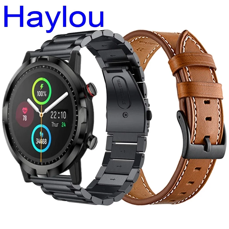 Металлический ремешок и из натуральной кожи для Amazfit GTS 2 mini/2/GTS 3/GTR 3/47 мм/GTR 2/Stratos 2/3