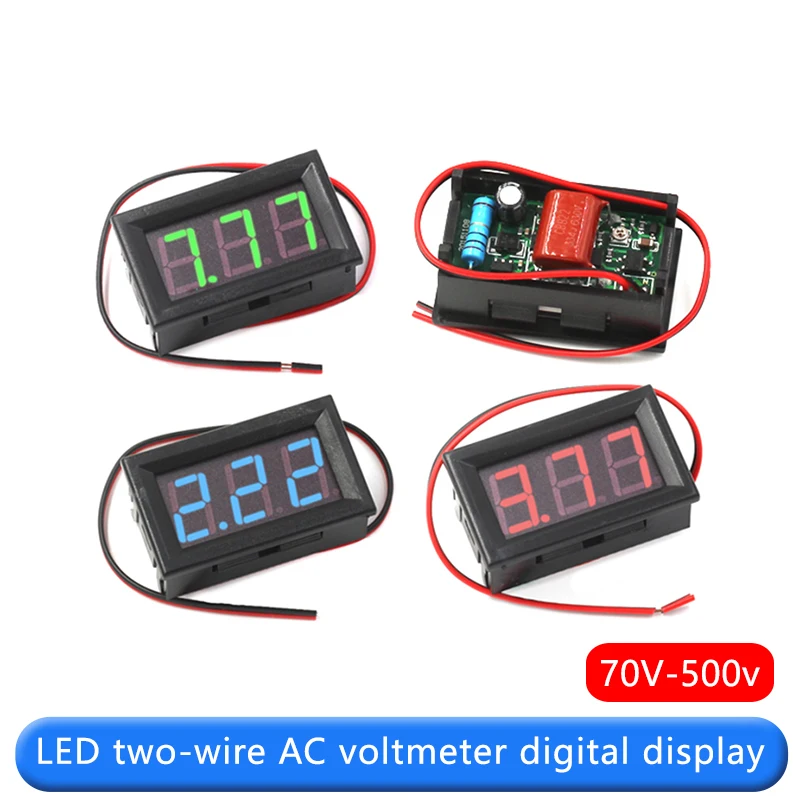 Головка измерителя напряжения переменного тока 70-500 В двухстрочный цифровой