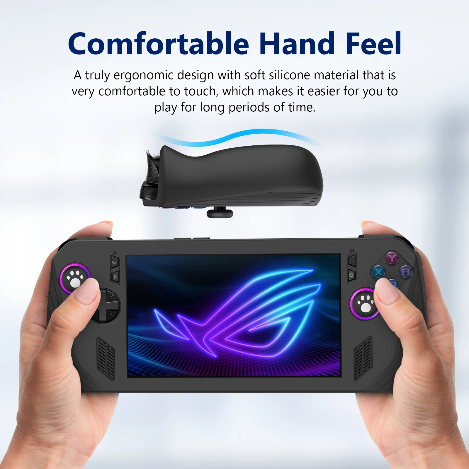 Силиконовый защитный чехол для Asus Rog Ally X с силиконовой крышкой рокер игровой