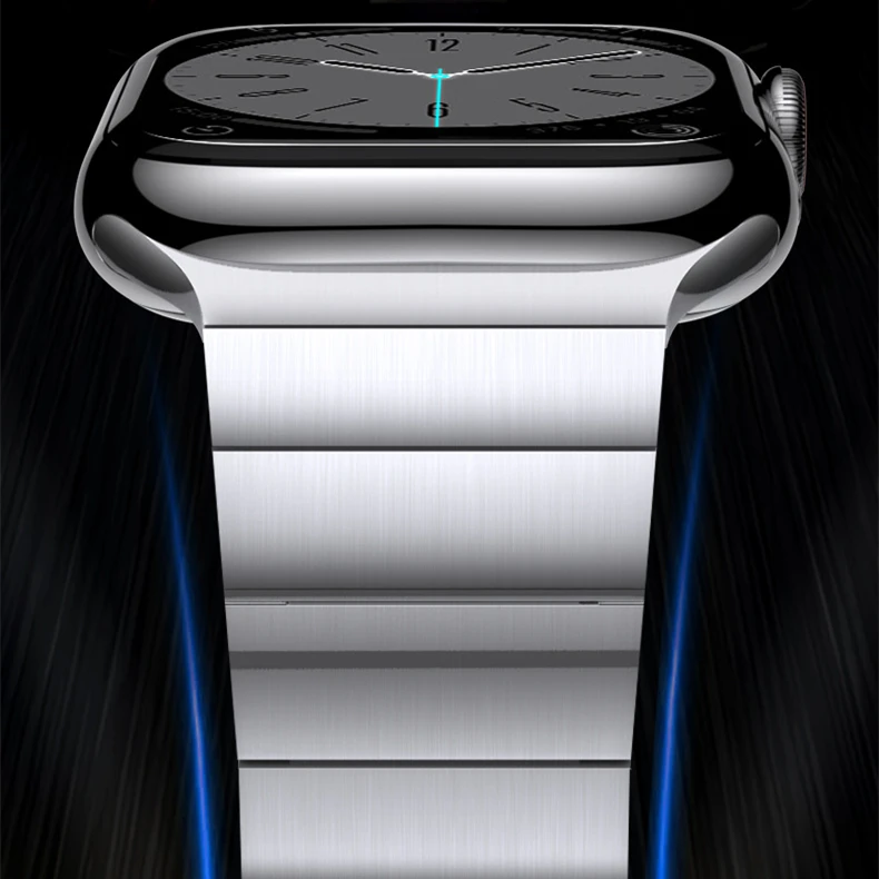 Stainless Steel Band for Apple Watch Ultra Strap 49mm 45mm 44mm Slide Remove Magnetic Buckle Correa Bracelet Series 8 7 6 SE 5 4