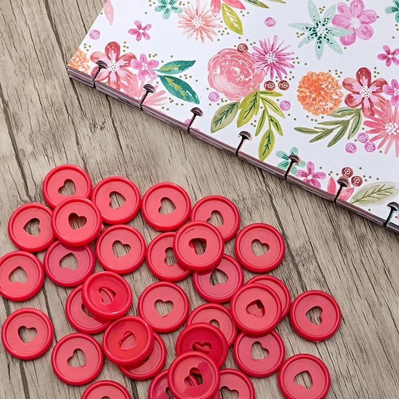 

Binding Loose Leaf Mushroom Hole Discs 23MM 1000 Pieces
