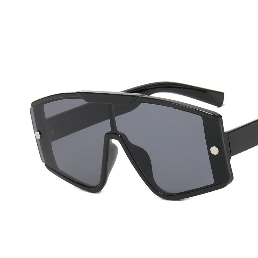 

Fashion Oversize All-in-one Sunglasses Women 2022 New Big Frame Siamese Punk Style Sun Glasses Men Brand Designer Eyewear Gafas
