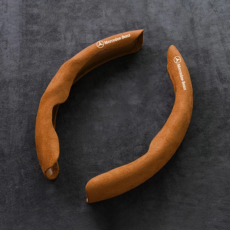 

DShape автомобильный замшевый кожаный чехол на руль для Mercedes Benz AMG Smart W205 C300 W203 W206 W108 W124 W126 W140 W168 W169 W176