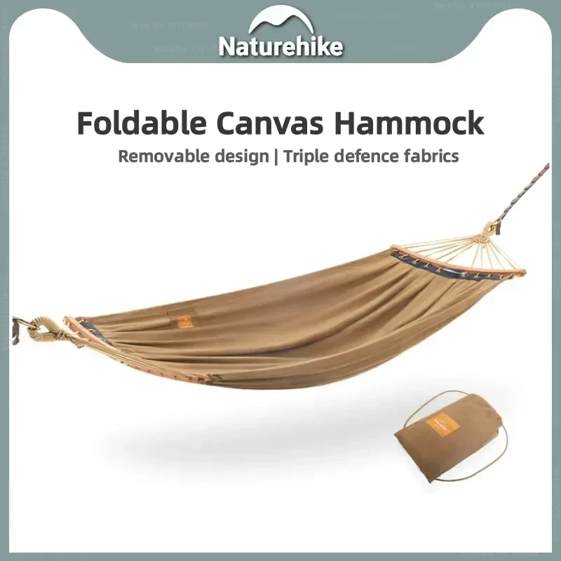 Гамак Naturehike на 2 человек Съемный складной холщовый водонепроницаемый не