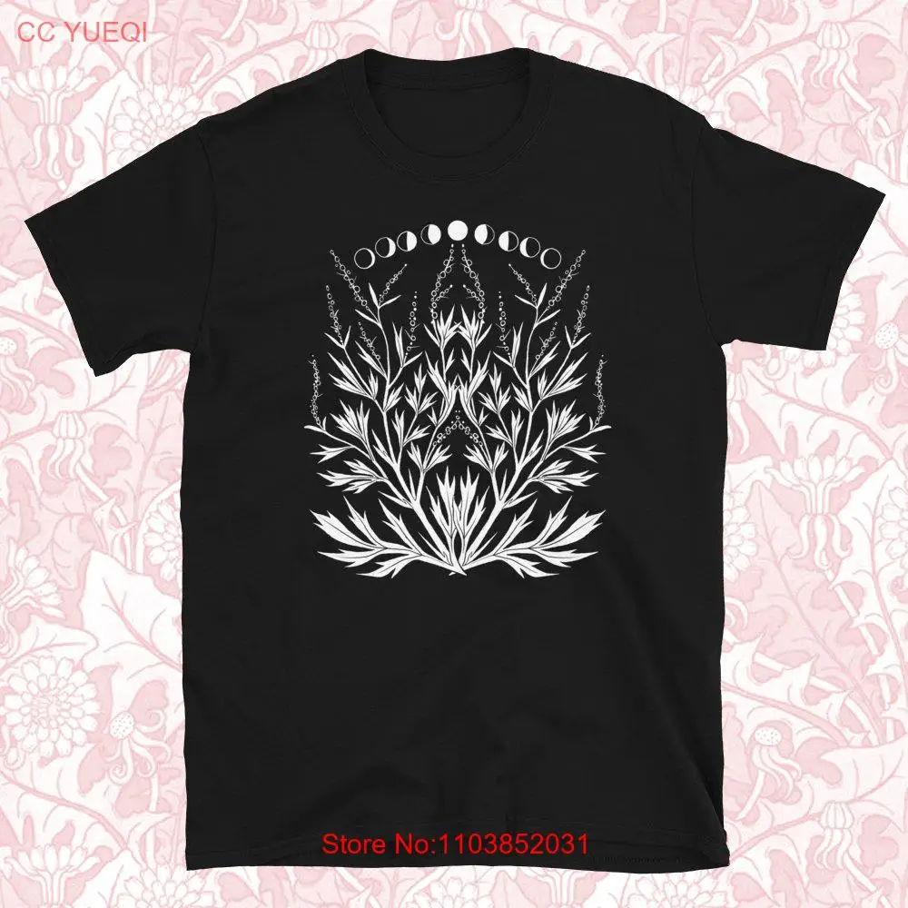 MUGWORT MOON T Shirt herbalist gift celestial lunar mystical witchy style unisex short sleeve graphic