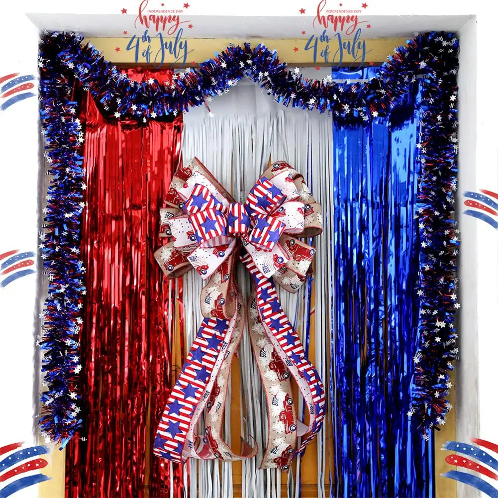 

2m Colorful Bar Banner American Independence Day Home Party Anniversary Celebration Festive Creative Decoration