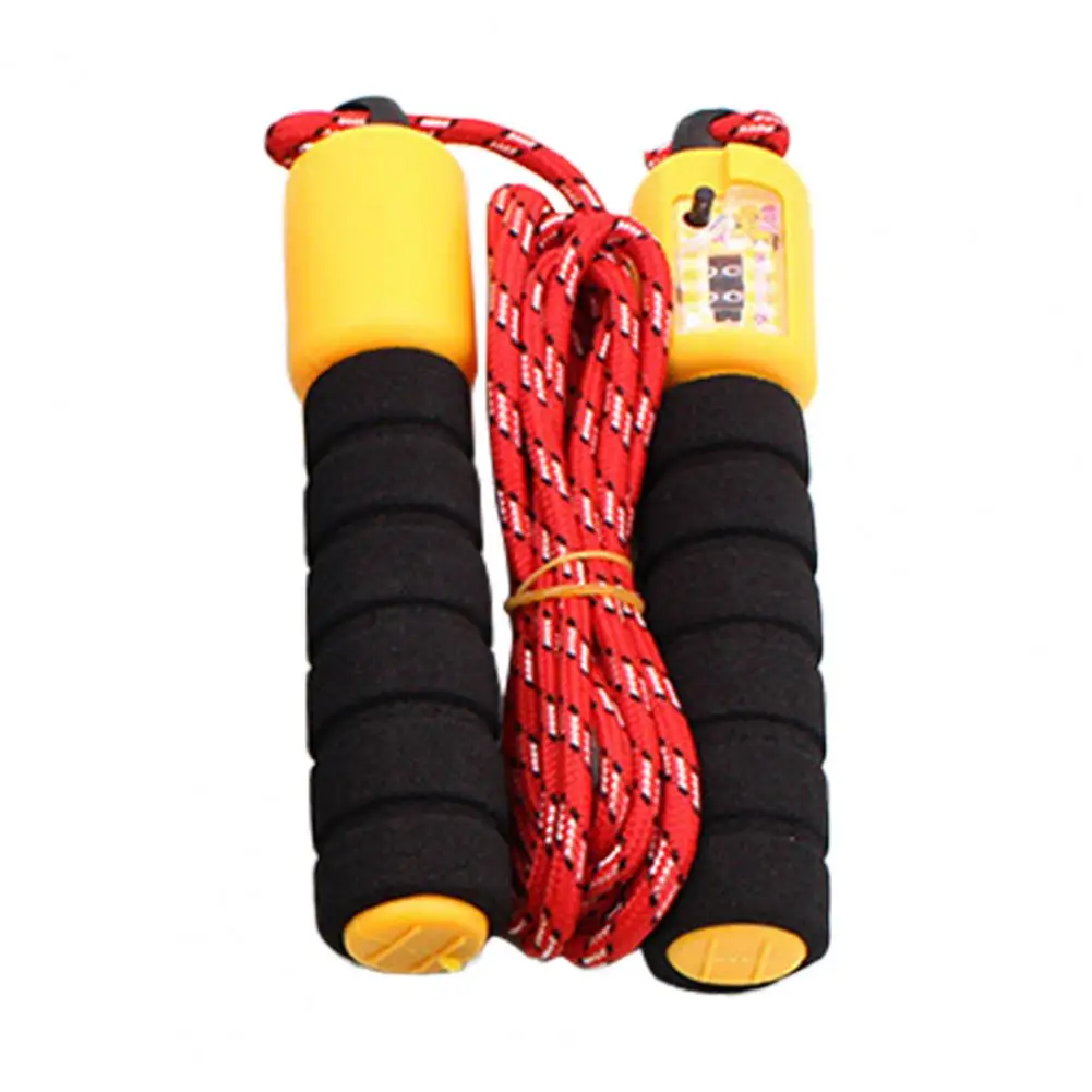

Adjustable Jump Rope with Counter Foam Padded Handle Sports Skipping Rope Jump Ropes Portable Fitness Equipment