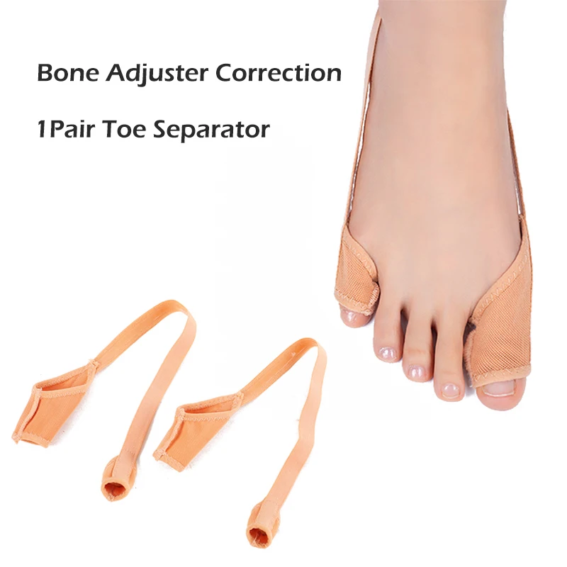 

1Pair Foot Net Gauze Orthopedic Hallux Valgus Splint Corrector For Toes Separator Finger Pain Relief Pedicure Foot Care Tool