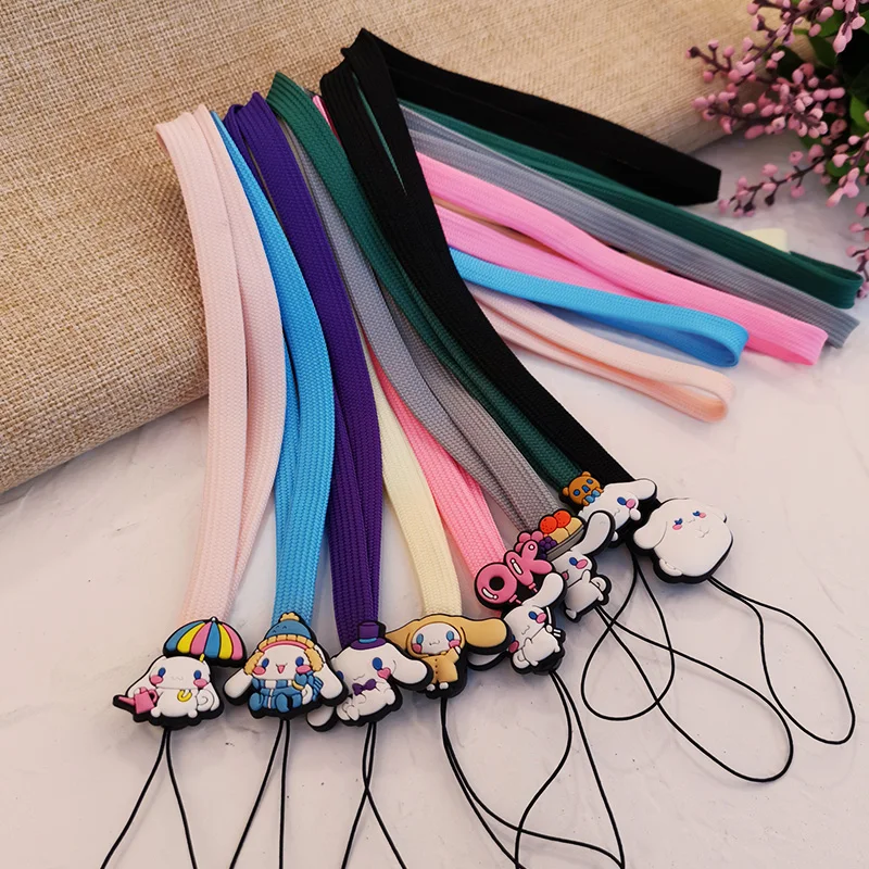 

Long Yugui Dog Webbing Lanyard Hanging Neck Pendant Ornaments Wide Cloth Strap Detachable Keys Ring Pendant Badge Anti-lost Rope