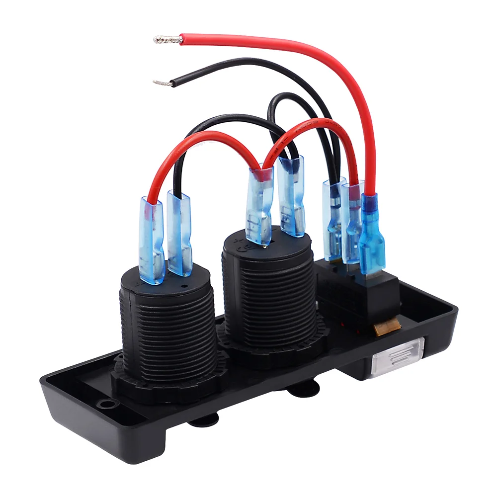 

1 шт. автомобильный переключатель премиум качества DC 12В-24В двойной USB Круглый Переключатель ВКЛ/ВЫКЛ SPST для лодки автомобиля