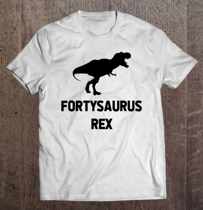 

Футболка мужская оверсайз с принтом «фортизавр Рекс грязный 40-й день рождения»