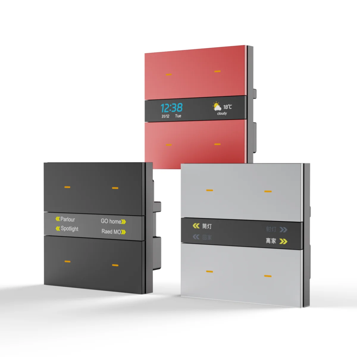 Фото M8-Pro Zigbee Switch Многоязычная панель дисплея MQTT Tuya Умный домашний помощник Совместимая беспроводная система управления №5