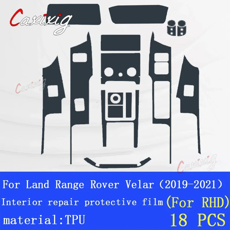 

Для Land Range Rover Velar 2019-2021автомобильная интерьерная центральная консоль прозрачная фотопленка с защитой от царапин аксессуары для ремонта