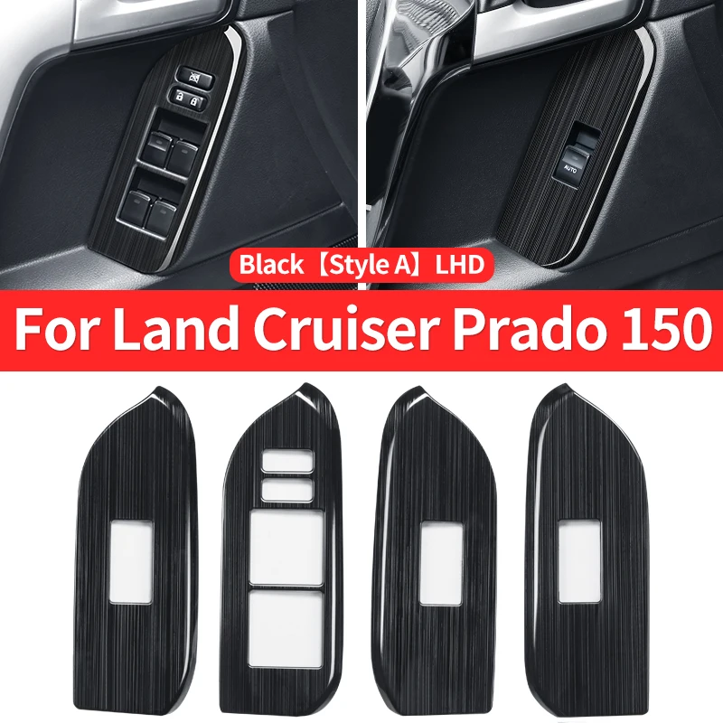 Для 2010-2023 Toyota Land Cruiser Prado 150 Дверная ручка стеклянная крышка кнопки внутренняя Fj150 Lc150 аксессуары для модификации 2021 2020 2019 2018 2017 2016 2015 2014 2013 2012 2011