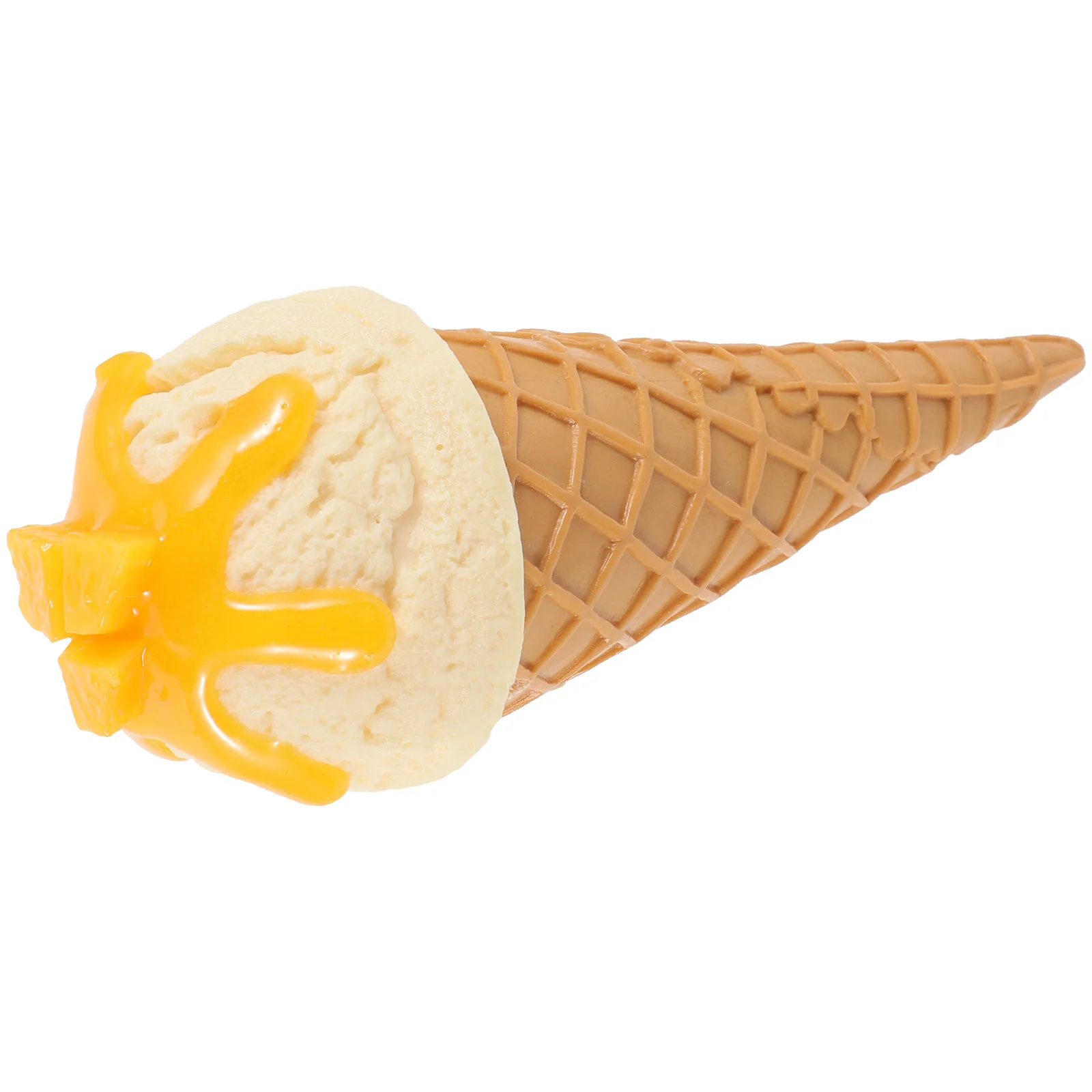 

Food Fake Ice Cream Scoop Ball Model Shops Artificial Dessert Decoration Vanilla Ornament Photo Props